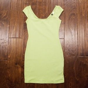 H&M Neon Short Cut Mini Dress
